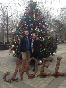 Tim and Jamie Miller in New York City, 2014